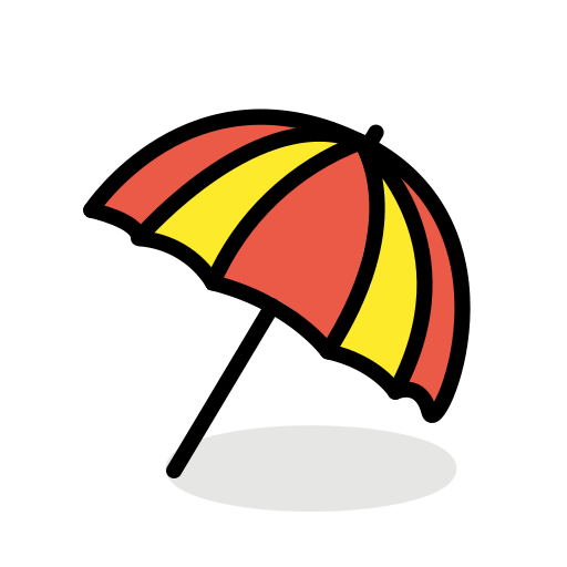 Пляжный зонт для OpenMoji 16.0