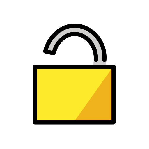 第打开的锁号为第OpenMoji 16.0号