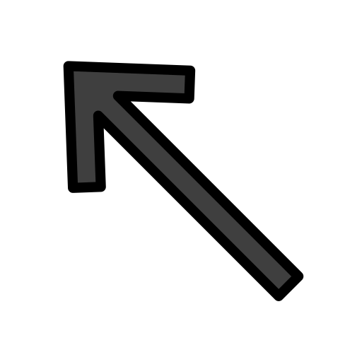 Seta Para Cima E Para A Esquerda para OpenMoji 16.0