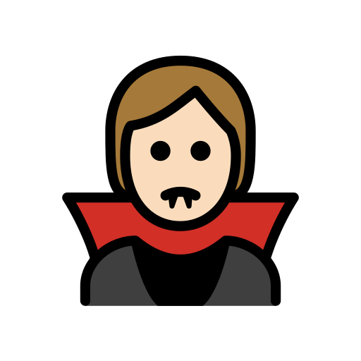 Vampiro: Pele Clara para OpenMoji 16.0