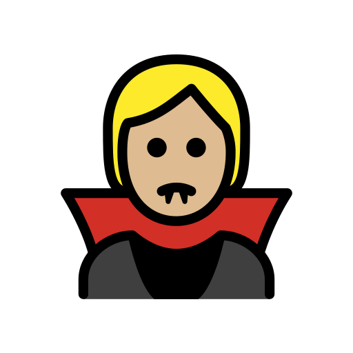 Vampiro: Pele Morena Clara para OpenMoji 16.0