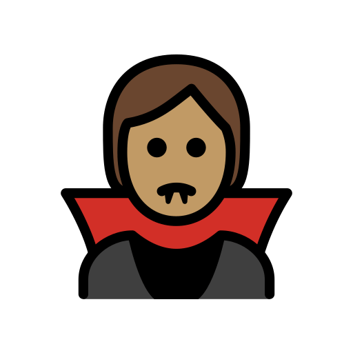 Vampiro: Pele Morena para OpenMoji 16.0