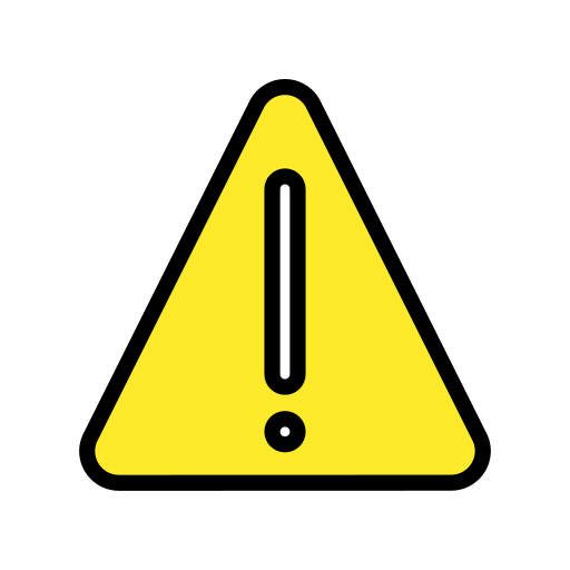 Знак предупреждения для OpenMoji 16.0