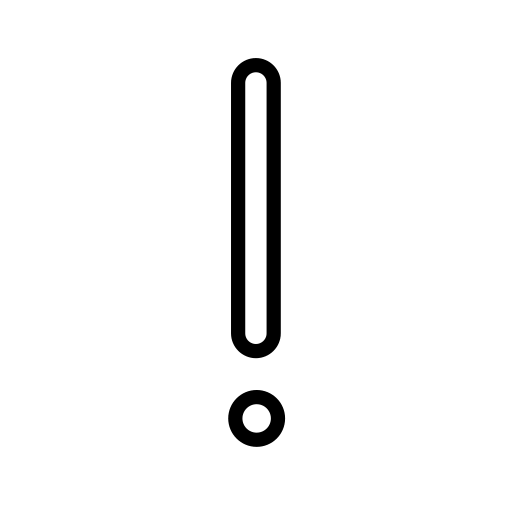 White Exclamation Mark for OpenMoji 16.0