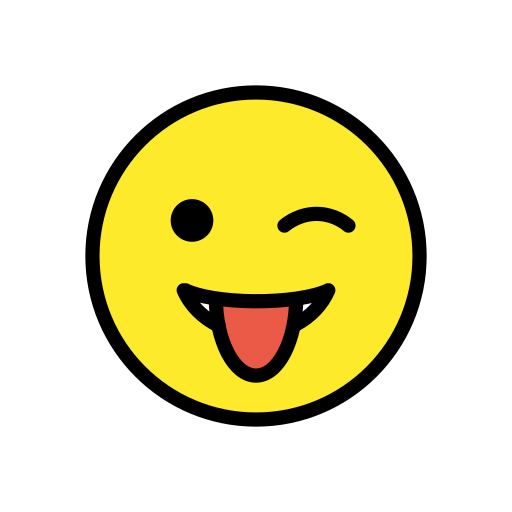 Rosto Piscando E Com Língua Para Fora para OpenMoji 16.0