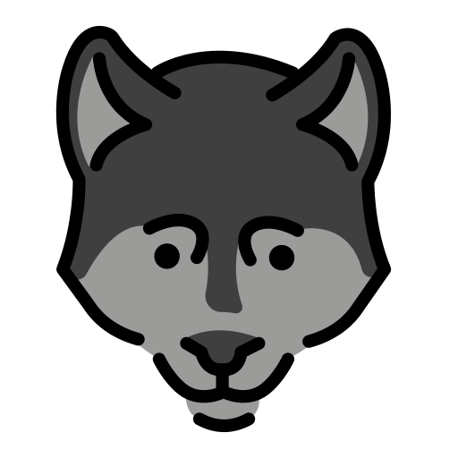 Морда волка для OpenMoji 16.0