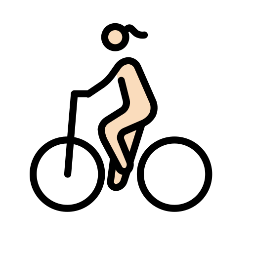 Mulher Ciclista: Pele Clara para OpenMoji 16.0