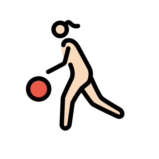 Mulher Jogando Basquete: Pele Clara para OpenMoji 16.0