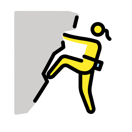 Mulher Escalando para OpenMoji 16.0