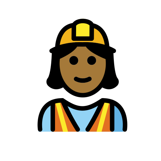 Pedreira: Pele Morena Escura para OpenMoji 16.0