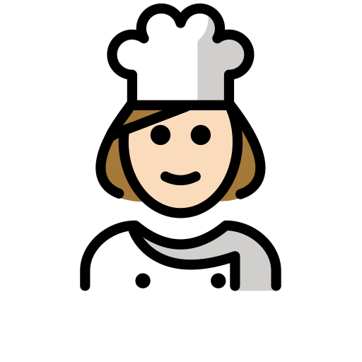 Cozinheira: Pele Clara para OpenMoji 16.0