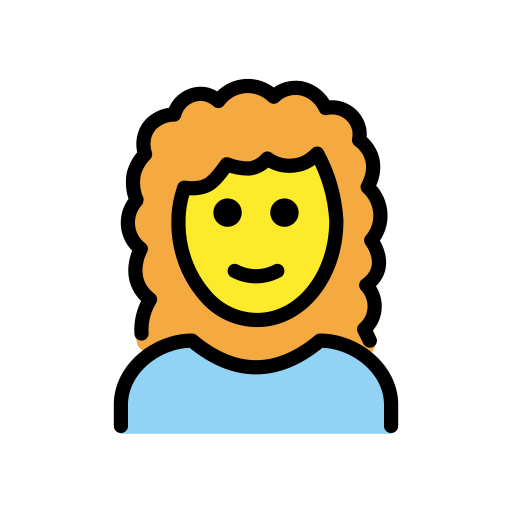 第女人: 卷发号为第OpenMoji 16.0号