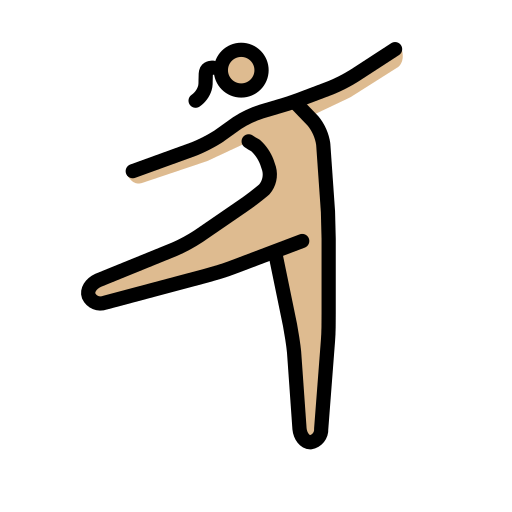 Mulher Dançando: Pele Morena Clara para OpenMoji 16.0