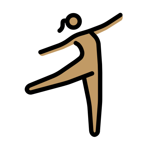 Mulher Dançando: Pele Morena para OpenMoji 16.0