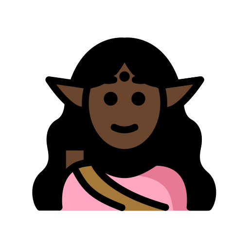 Elfa: Pele Escura para OpenMoji 16.0
