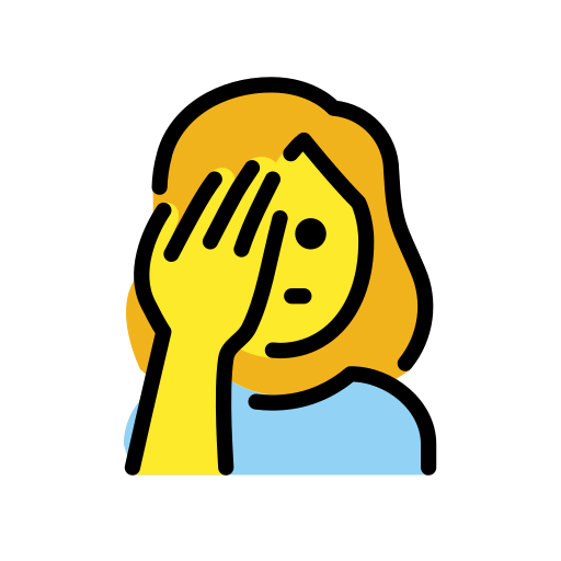 Mulher Decepcionada para OpenMoji 16.0