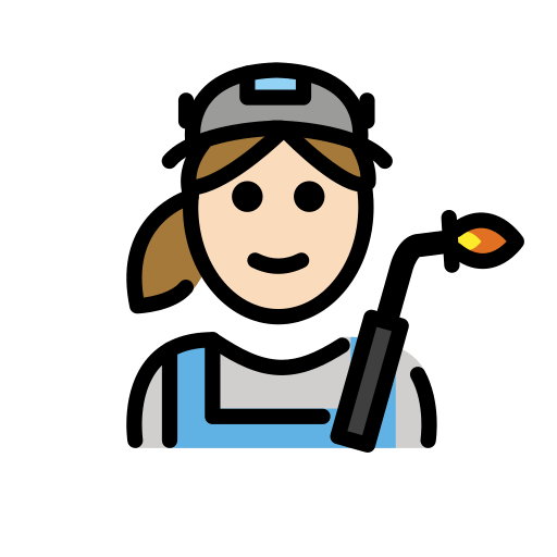 Operária: Pele Clara para OpenMoji 16.0