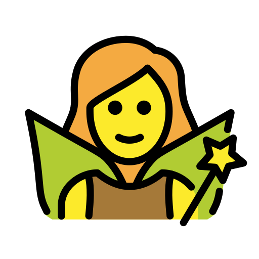 Kobieta wróżka dla OpenMoji 16.0