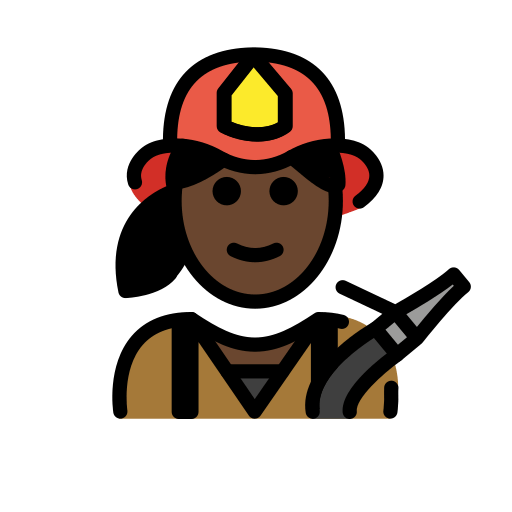 Bombeira: Pele Escura para OpenMoji 16.0