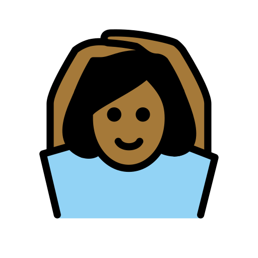 Mulher Fazendo Gesto De “Ok”: Pele Morena Escura para OpenMoji 16.0
