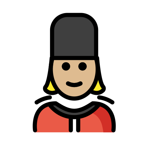 Guarda Mulher: Pele Morena Clara para OpenMoji 16.0