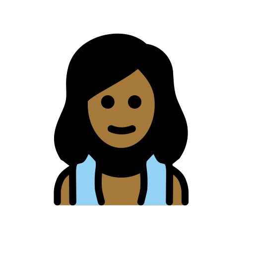 Mulher Na Sauna: Pele Morena Escura para OpenMoji 16.0