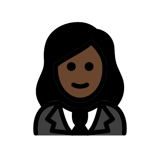 Mulher De Smoking: Pele Escura para OpenMoji 16.0