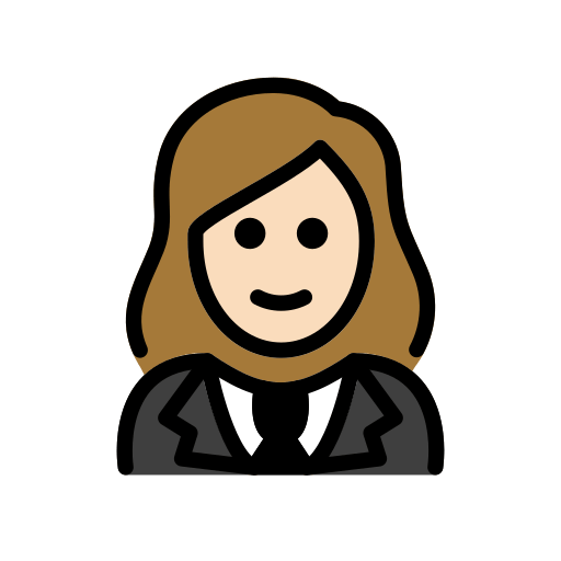 Mulher De Smoking: Pele Clara para OpenMoji 16.0