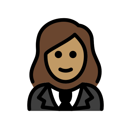 Mulher De Smoking: Pele Morena para OpenMoji 16.0