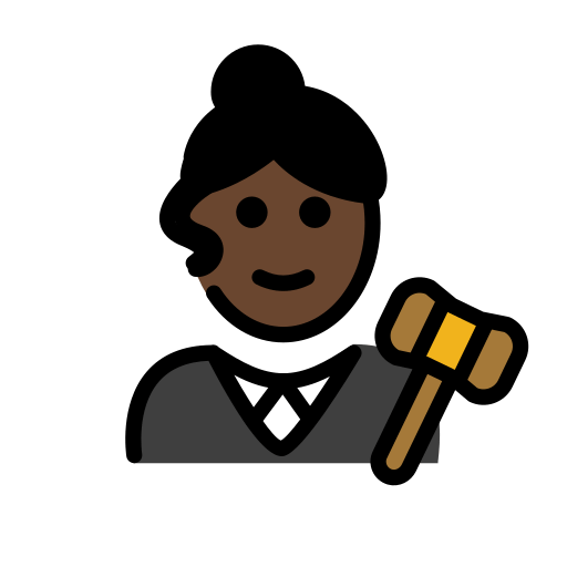 Juíza: Pele Escura para OpenMoji 16.0