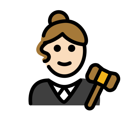 Juíza: Pele Clara para OpenMoji 16.0