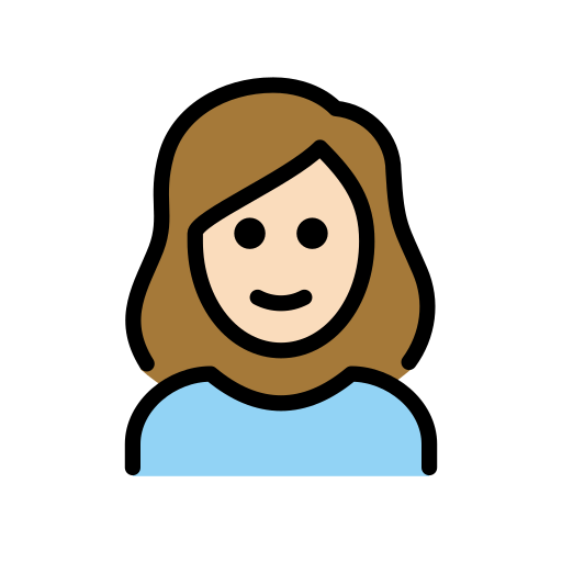 Mulher: Pele Clara para OpenMoji 16.0