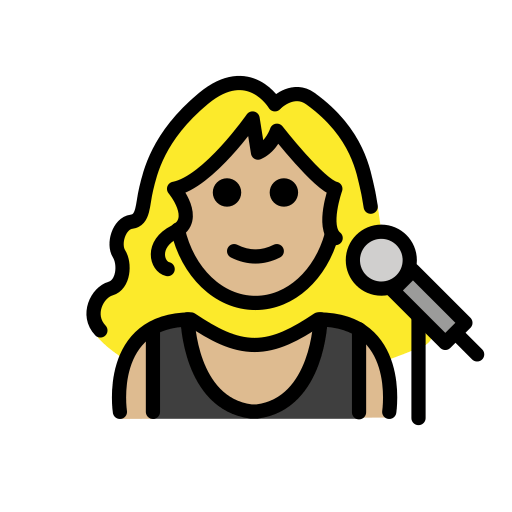 Cantora: Pele Morena Clara para OpenMoji 16.0