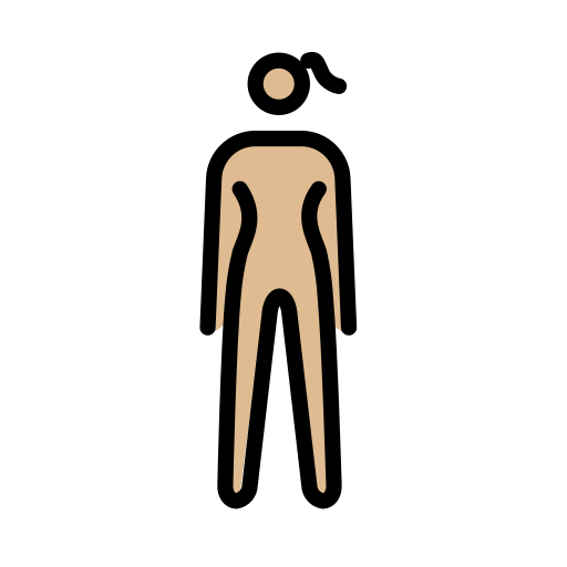 Mulher Em Pé: Pele Morena Clara para OpenMoji 16.0