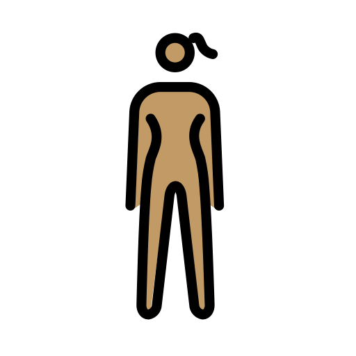 Mulher Em Pé: Pele Morena para OpenMoji 16.0