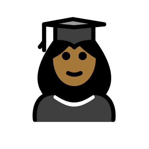 Aluna: Pele Morena Escura para OpenMoji 16.0