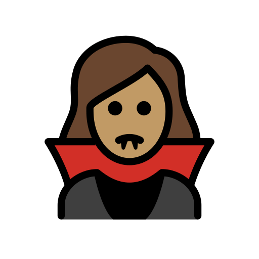 Mulher Vampira: Pele Morena para OpenMoji 16.0