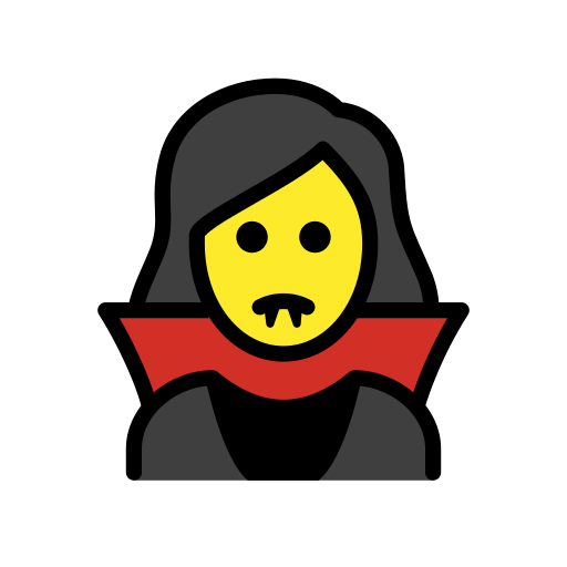 Kobieta wampir dla OpenMoji 16.0