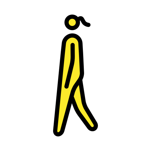 Mulher Andando para OpenMoji 16.0