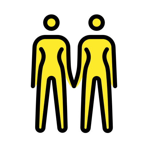 第手拉手的两个女人号为第OpenMoji 16.0号