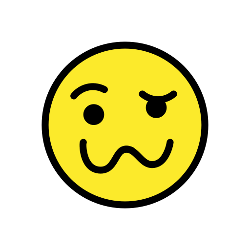 Wajah pusing karena mabuk untuk OpenMoji 16.0