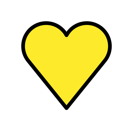 قلب أصفر لـ OpenMoji 16.0