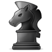 Cavalier d'échecs noir Cavalier d'échecs noir