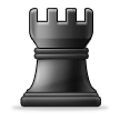 Tour d'échecs noire Tour d'échecs noire