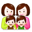 Famille: Femme, Femme, Garçon, Garçon Famille: Femme, Femme, Garçon, Garçon