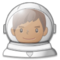 Astronaute Homme: Peau Moyennement Foncée Astronaute Homme: Peau Moyennement Foncée