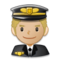 Pilote Homme: Peau Moyennement Claire Pilote Homme: Peau Moyennement Claire