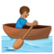 Rameur Dans Une Barque: Peau Moyenne Rameur Dans Une Barque: Peau Moyenne