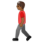 Homme Qui Marche: Peau Moyennement Foncée Homme Qui Marche: Peau Moyennement Foncée