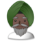 Homme En Turban: Peau Foncée Homme En Turban: Peau Foncée